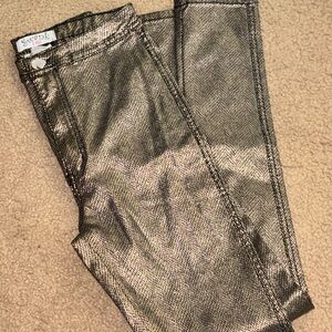 Metallic High Waisted Skinny Jeans NWOT